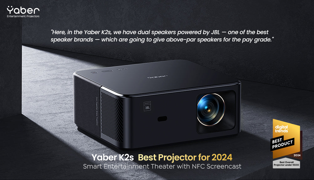 Congratulations to the Yaber K2s projector for making Digital Trends' "Best Projectors Under $500" list!